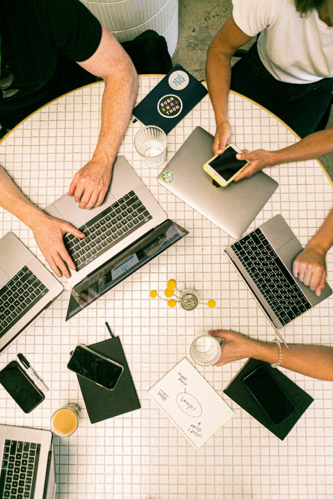 a person working on a laptop