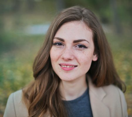 a woman smiling for the camera