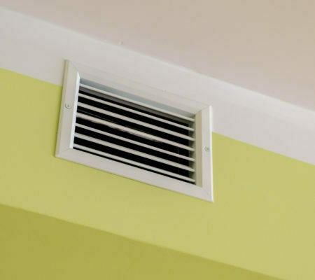 a vent on a wall