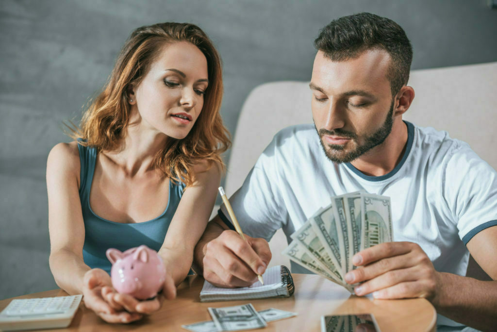 couple planning family budget