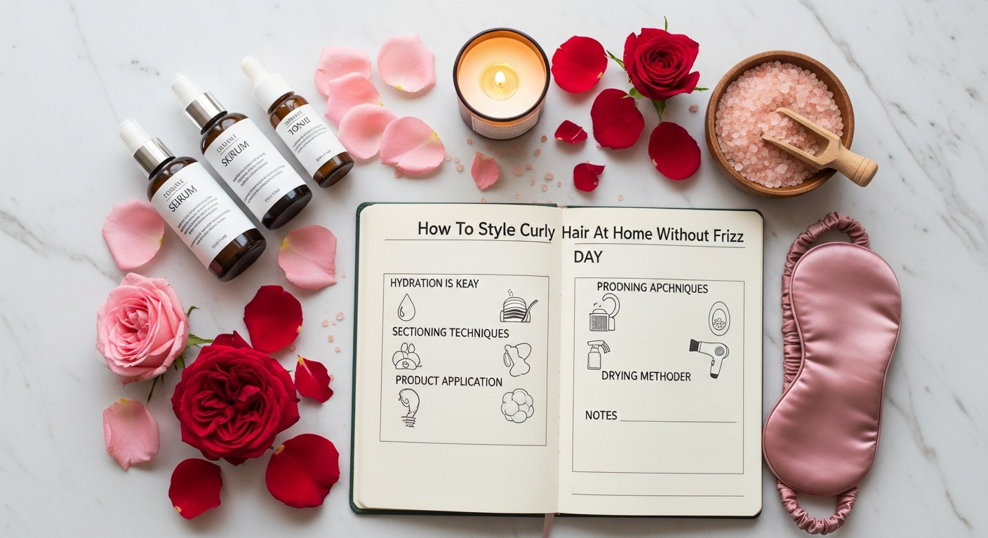 How To Style Curly Hair At Home Without Frizz