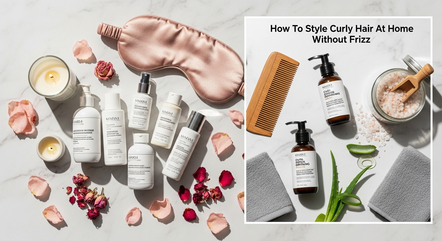 How To Style Curly Hair At Home Without Frizz