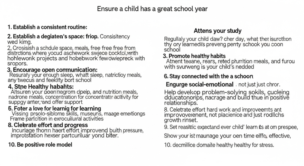 tips to ensure your child has a great school year