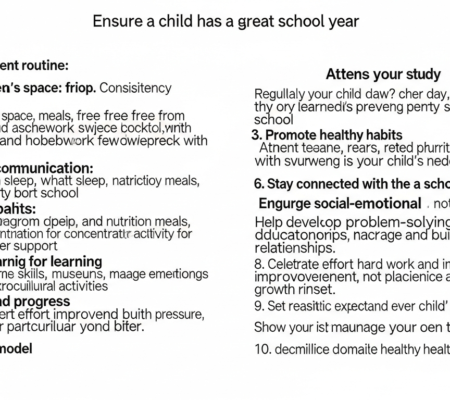 tips to ensure your child has a great school year