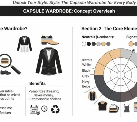 capsule wardrobe for different body types — featured illustration