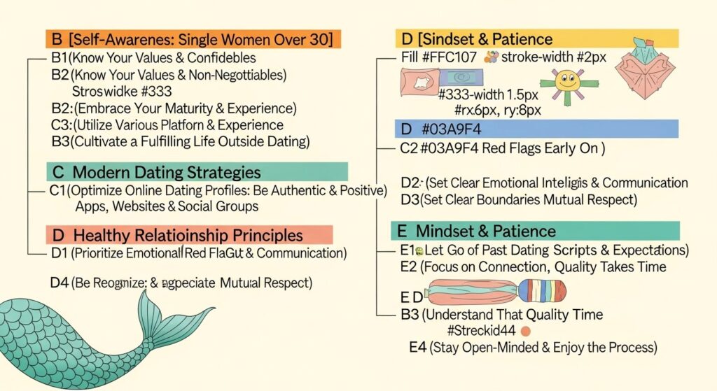 dating advice for single women over 30 — featured illustration