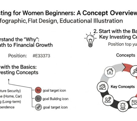 investing for women beginners — featured illustration