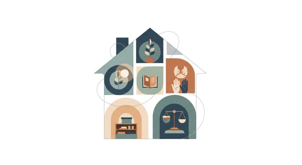 intentional living home guide — featured illustration